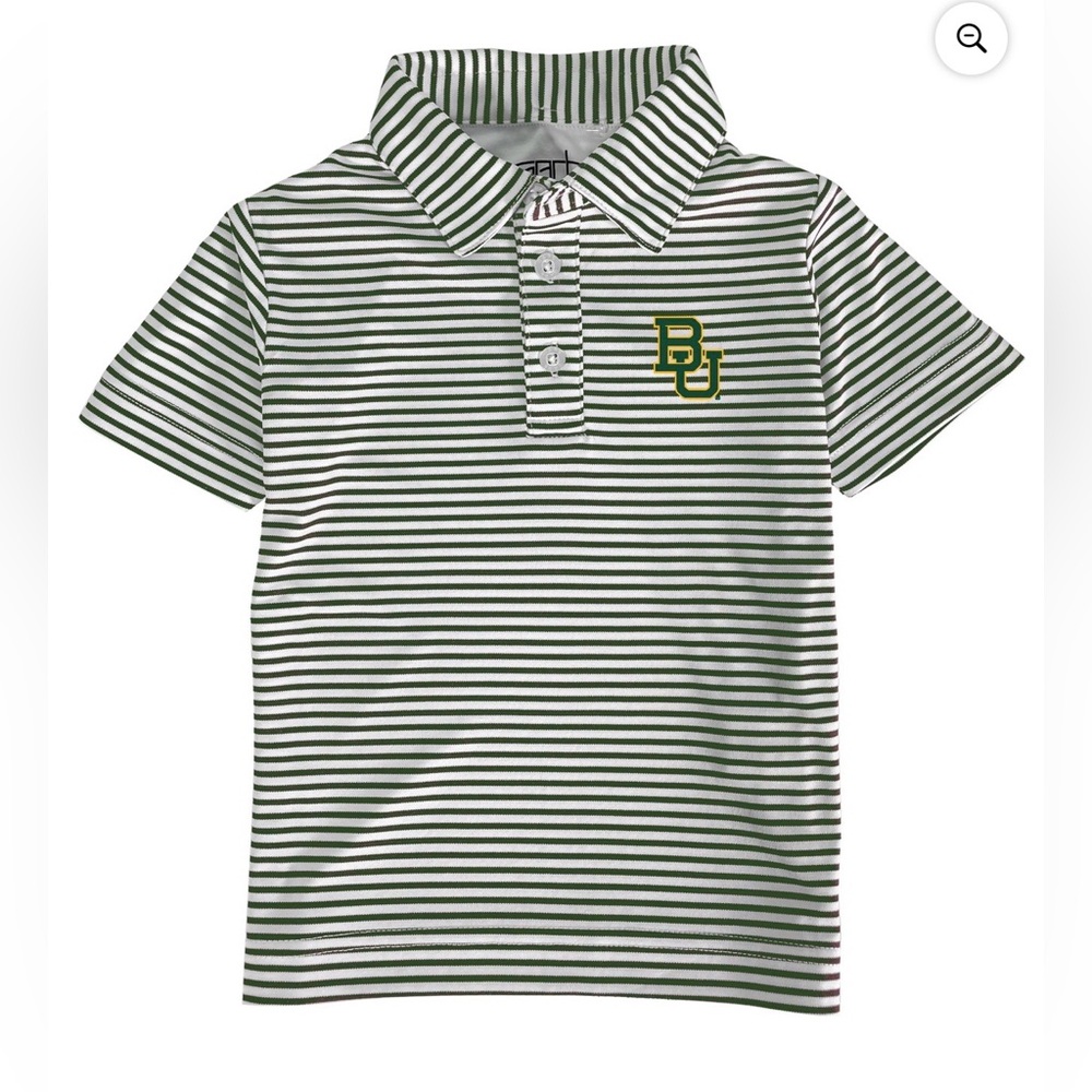 GARB Boys Baylor University Striped Performance Polo - 2T